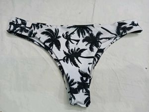 Palm Tree Print Bikini Bottom 💚