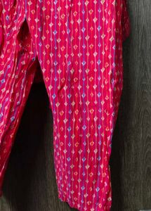 Vibrant Floral Print Kurta Set