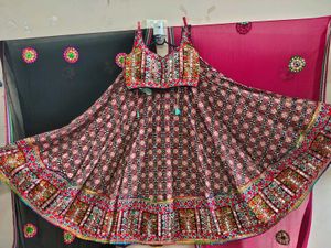 Embroidered Chaniya Choli With 2 Diff Dupattas😍 w