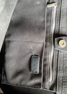 ZARA Chic Black Tote Bag with Crocodile Texture