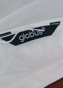 Globus White Sleeveless Top