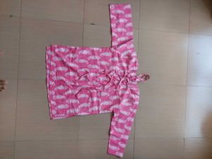 Pink Paisley Print Kurta