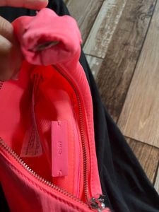 Mango Neon Pink Crescent Bag