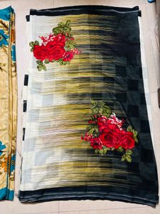Beautiful Floral Print Daily ware Sarees
