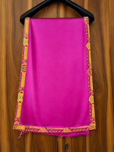 Vibrant Pink Ethnic Kurta Set with Dhoti Pants &amp; D