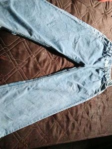 Light Wash Denim Wide Leg Jeans