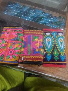 Embroidered Pouches Set