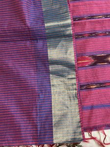 Full falls done cotton saree