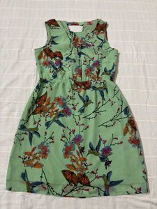 Floral Print A-Line Dress