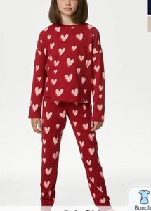 Heart Print Pajama Set