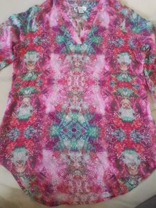 Vibrant Printed Tunic top or short kurti