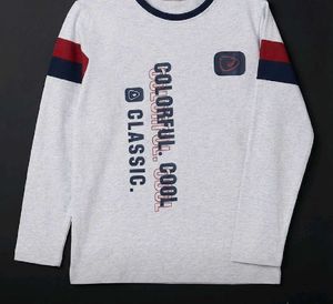 Korean stylish unisex casual grey sweatshirt