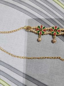 Elegant Pearl and Kundan Kamarbandh