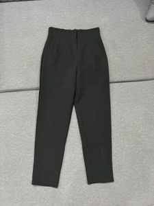 High-Waisted Black Trousers