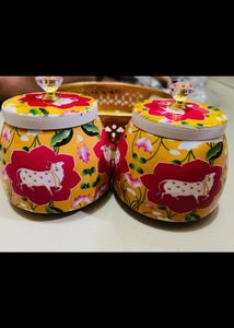 Decorative Serving Tray with Jars newwdtag