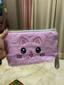 Cute Fluffy Cat Pouch