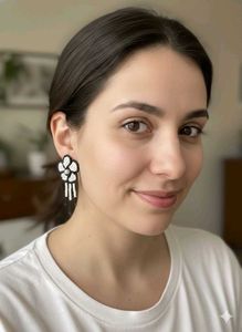 Beaded Flower Earrings