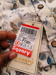 Savuru Leaf Print Casual Shirt