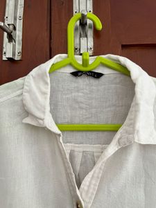 Linen Blend Short Sleeve Shirt