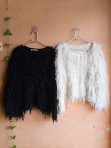 🤍 Two Fluffy Knit Sweaters set🤍