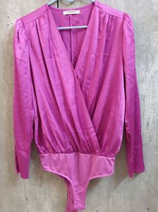 Satin Wrap Bodysuit