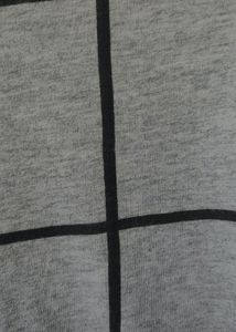T-shirt For Women(Grey With Black Cheks)