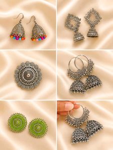 combo oxidised earring, studs and finger ring set