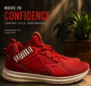 PUMA Enzo Red Running Sneakers 100% Original