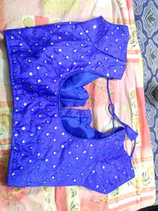 royal blue Mirror Work