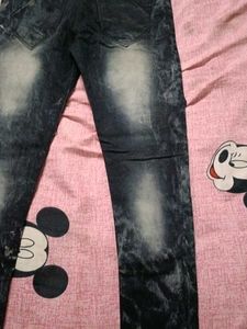 Men's Graphic Print Jeans