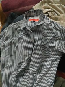 Classic Striped Button-Up Shirt