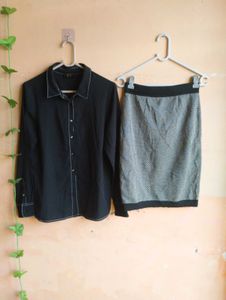 ❤️Size S to M Skirt &amp; Shirt Co-ord Set