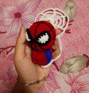 Handmade Spiderman Crochet Charm 🕸️