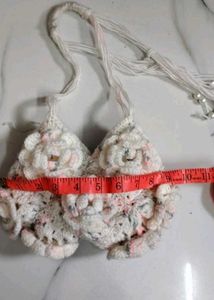 Boho Crochet Flower Shoulder Bag