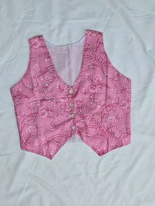 Block print cotton Vest