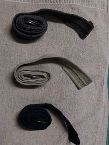 Set of 3 stylish belts for trousers and jeans