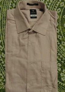 Men's Custom Fit Light beige  Shirt
