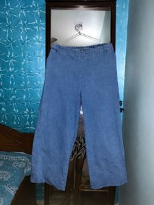 Wide Leg Denim Pants