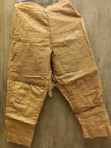 Elegant Orange &amp; Golden Embroidered Co-ord