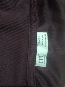 Zara Burgundy fitted Top