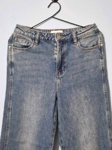 Wide Leg Denim Jeans