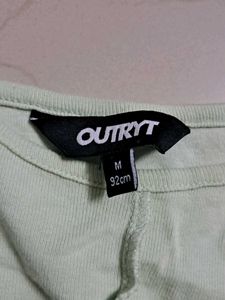 Light Green Cropped T-Shirt