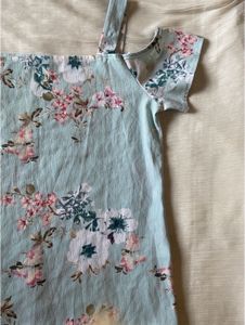 Pastel Floral Cole Shoulder Top