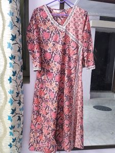 Pink Floral Kurti