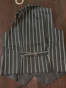Striped Double-Breasted Waistcoat