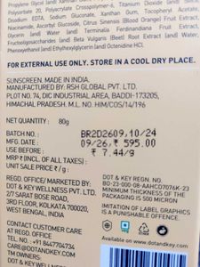 Dot &amp; Key Vit C Superbright Sunscreen