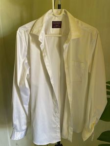 Classic White Button-Up Shirt