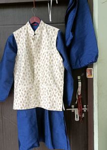 Men's Ethnic Kurta Set with Nehru Jacket