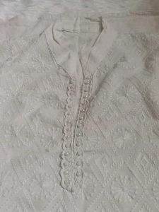 White Chikankari Kurta