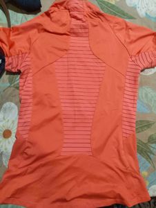 Decathlon Quechua Women’s Orange Sports Top | Size